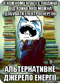 В кожному класі є людина від язика якої можна добувати електроенергію Альтернативне джерело енергії