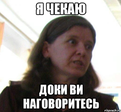 Я ЧЕКАЮ ДОКИ ВИ НАГОВОРИТЕСЬ, Мем ТП