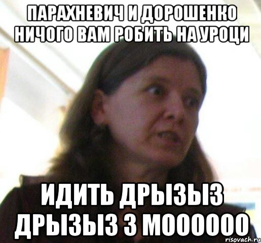 Парахневич и дорошенко ничого вам робить на уроци идить дрызыз дрызыз з МОооооо, Мем ТП