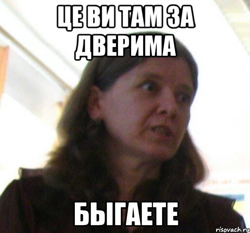 це ви там за дверима быгаете, Мем ТП