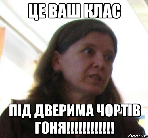 Це ваш клас під дверима чортів гоня!!!!!!!!!!!!, Мем ТП