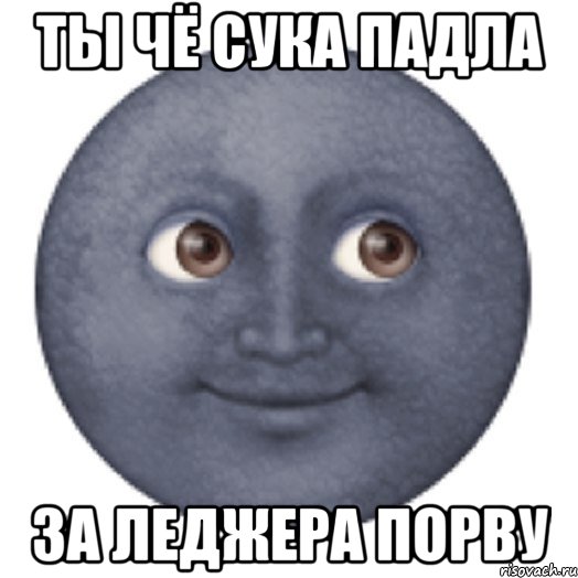 ты чё сука падла за леджера порву