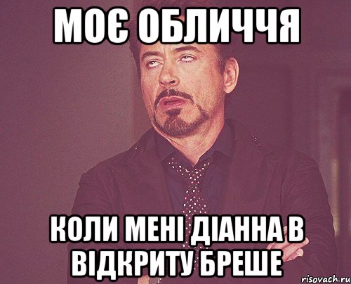 моє обличчя коли мені діанна в відкриту бреше, Мем твое выражение лица