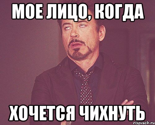 мое лицо, когда хочется чихнуть, Мем твое выражение лица