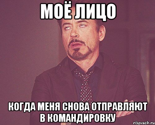 Моё лицо когда меня снова отправляют в командировку, Мем твое выражение лица