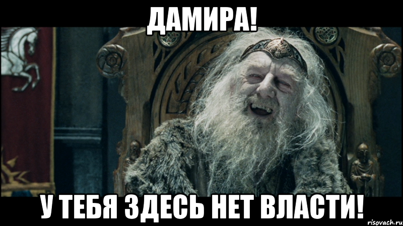 дамира! у тебя здесь нет власти!, Мем у