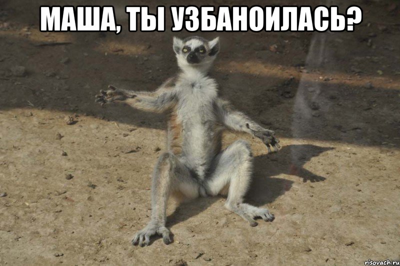 Маша, ты УЗБАНОИЛАСЬ? 