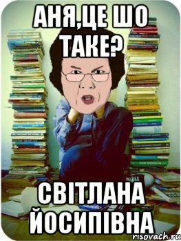 аня,це шо таке? світлана йосипівна, Мем Вчитель