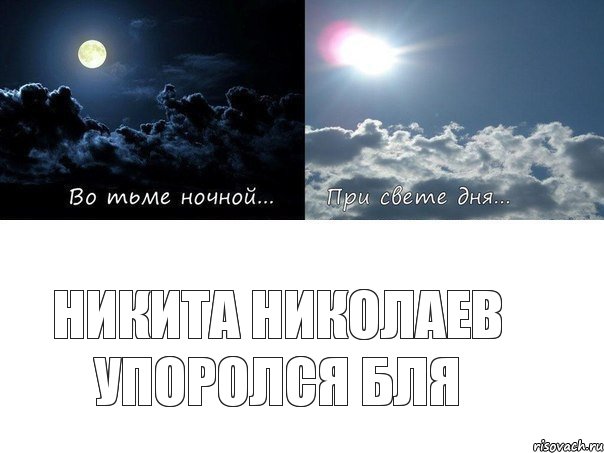 Никита Николаев упоролся бля