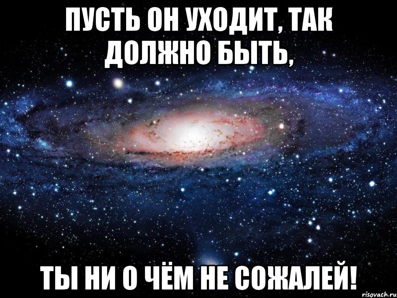 Пусть он уходит, так должно быть, Ты ни о чём не сожалей!, Мем Вселенная