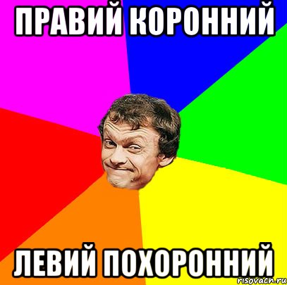 правий коронний левий похоронний