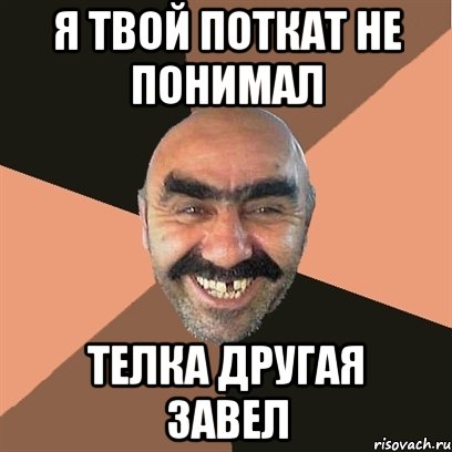 я твой поткат не понимал телка другая завел, Мем Я твой дом труба шатал