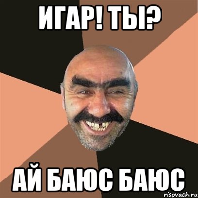 игар! ты? ай баюс баюс, Мем Я твой дом труба шатал