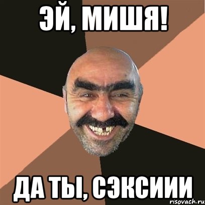 эй, мишя! да ты, сэксиии, Мем Я твой дом труба шатал