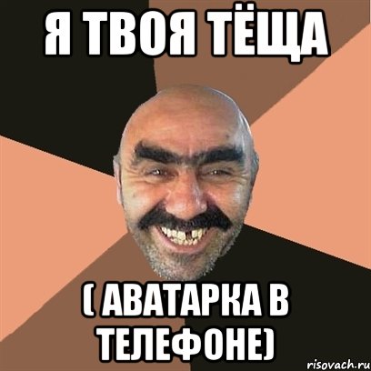 я твоя тёща ( аватарка в телефоне), Мем Я твой дом труба шатал
