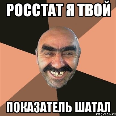 росстат я твой показатель шатал, Мем Я твой дом труба шатал