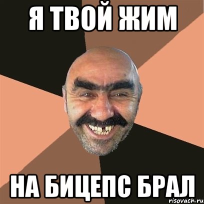 я твой жим на бицепс брал, Мем Я твой дом труба шатал