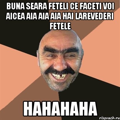 Buna seara feteli Ce faceti voi aicea aia aia aia Hai larevederi fetele hahahaha, Мем Я твой дом труба шатал