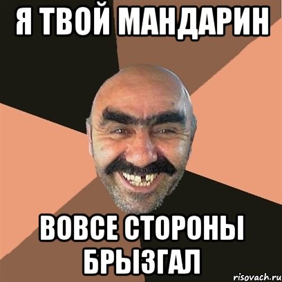 я твой мандарин вовсе стороны брызгал, Мем Я твой дом труба шатал