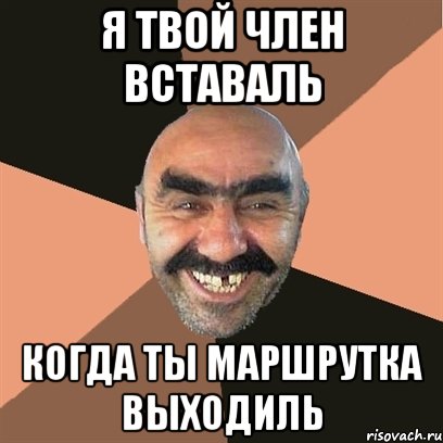 Я твой член вставаль Когда ты маршрутка выходиль, Мем Я твой дом труба шатал