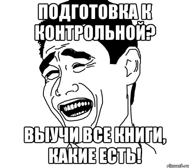 Подготовка к контрольной? Выучи все книги, какие есть!, Мем Яо минг