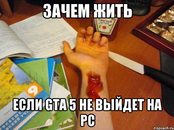 зачем жить если gta 5 не выйдет на pc