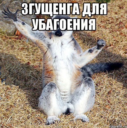 ЗГУЩЕНГА ДЛЯ УБАГОЕНИЯ 