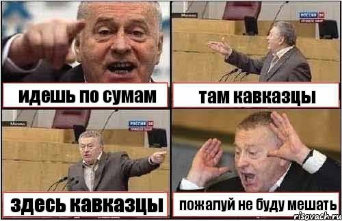 идешь по сумам там кавказцы здесь кавказцы пожалуй не буду мешать, Комикс жиреновский