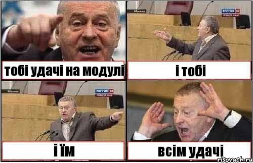 тобі удачі на модулі і тобі і їм всім удачі, Комикс жиреновский