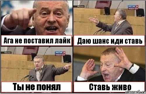 Ага не поставил лайк Даю шанс иди ставь Ты не понял Ставь живо, Комикс жиреновский