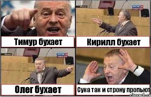 Тимур бухает Кирилл бухает Олег бухает Сука так и строну пропьют, Комикс жиреновский