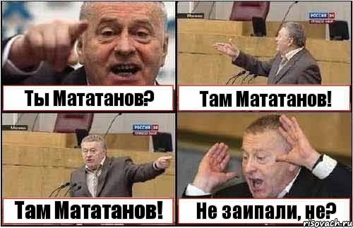 Ты Мататанов? Там Мататанов! Там Мататанов! Не заипали, не?, Комикс жиреновский