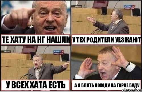 ТЕ ХАТУ НА НГ НАШЛИ У ТЕХ РОДИТЕЛИ УЕЗЖАЮТ У ВСЕХ ХАТА ЕСТЬ А Я БЛЯТЬ ПОХОДУ НА ГОРКЕ БУДУ, Комикс жиреновский