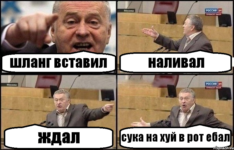 шланг вставил наливал ждал сука на хуй в рот ебал, Комикс Жириновский
