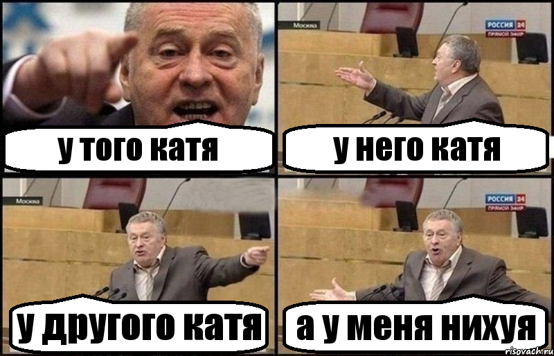 у того катя у него катя у другого катя а у меня нихуя, Комикс Жириновский