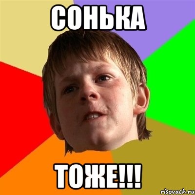 сонька тоже!!!, Мем Злой школьник