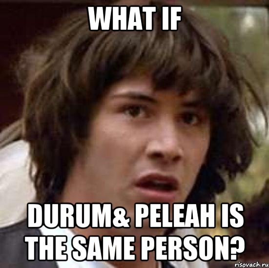 What if Durum& Peleah is the same person?, Мем А что если (Киану Ривз)