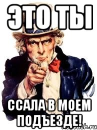 это ты ССАЛА В МОЕМ ПОДЪЕЗДЕ!, Мем а ты