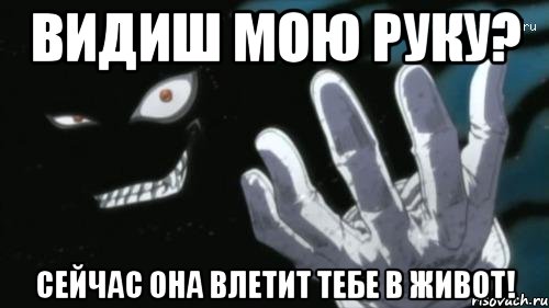 Видиш мою руку? Сейчас она влетит тебе в живот!, Мем алукард
