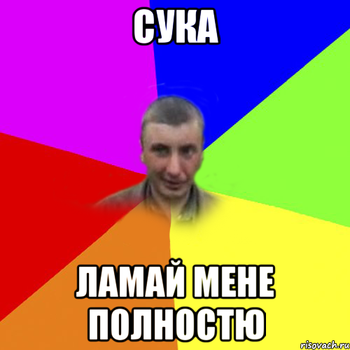 СУКА ЛАМАЙ МЕНЕ ПОЛНОСТЮ