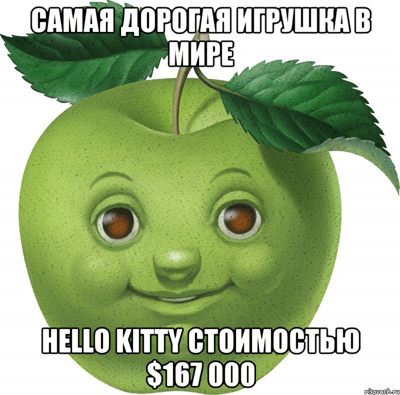 Самая дорогая игрушка в мире Hello Kitty стоимостью $167 000, Мем Apple