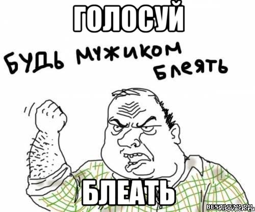 Голосуй Блеать, Мем блять
