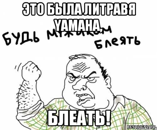 Это была литравя Yamaha, блеать!, Мем блять