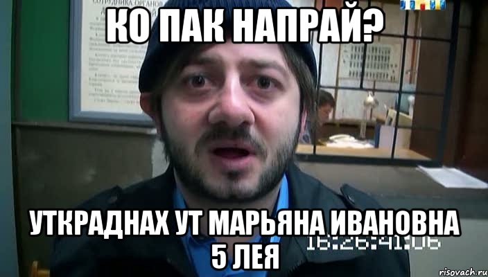 Ко пак напрай? Уткраднах ут Марьяна Ивановна 5 лея, Мем Бородач