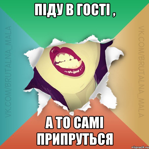 Піду в гості , а то самі припруться