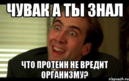 чувак а ты знал что протеин не вредит организму?, Мем быть не может