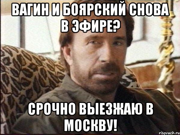 ВАГИН И БОЯРСКИЙ СНОВА В ЭФИРЕ? СРОЧНО ВЫЕЗЖАЮ В МОСКВУ!, Мем чак норрис