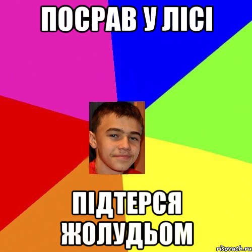 Посрав у лісі Підтерся жолудьом
