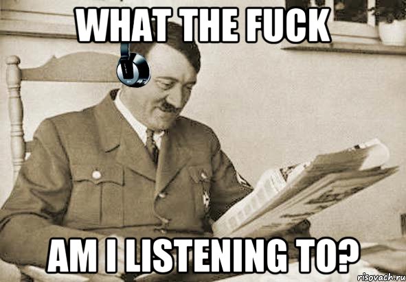 WHAT THE FUCK AM I LISTENING TO?, Мем Что за хуйню я слушаю