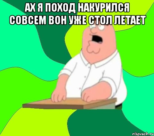 АХ Я ПОХОД НАКУРИЛСЯ СОВСЕМ ВОН УЖЕ СТОЛ ЛЕТАЕТ , Мем  Да всем насрать (Гриффин)